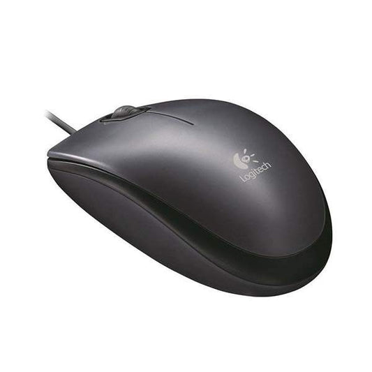 Logitech Corded Mouse M90 (Black) USB 3 buttons optical tracking with wheel
