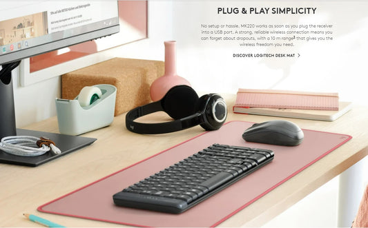 Logitech MK220 Wireless Keyboard and Mouse