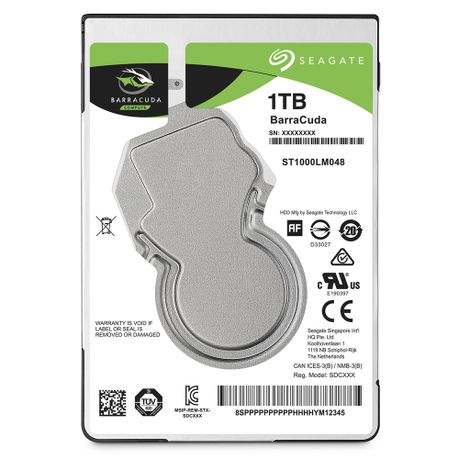 Seagate BarraCuda 1TB 2.5" Internal Hard Drive