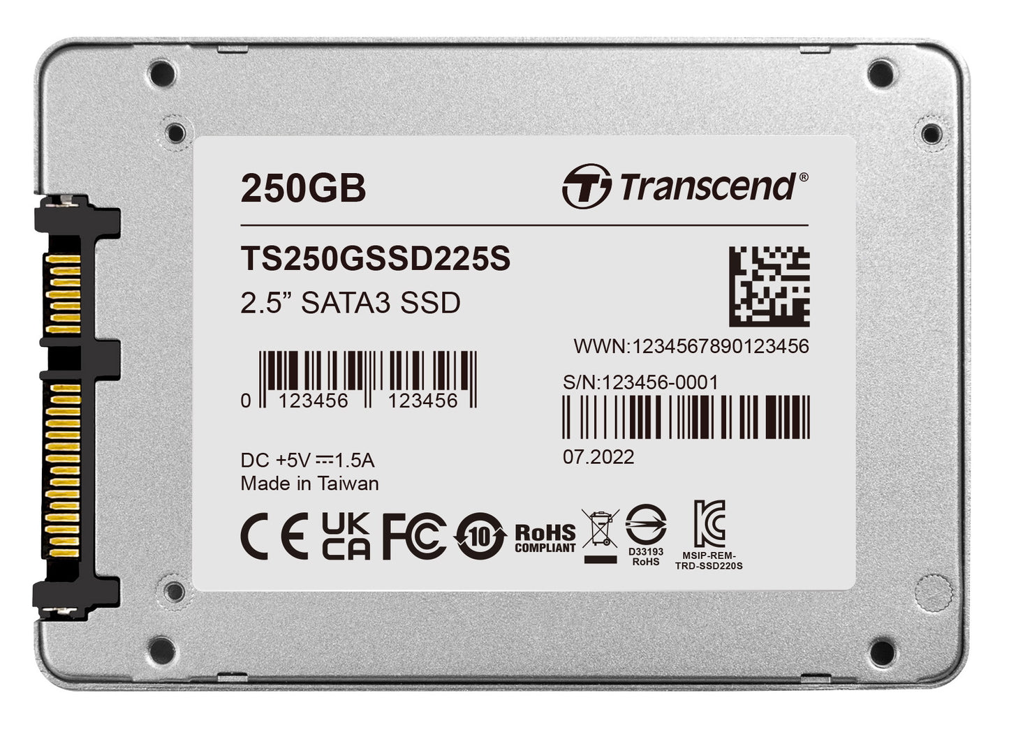 Transcend 250GB SSD225S 2.5" SATA III