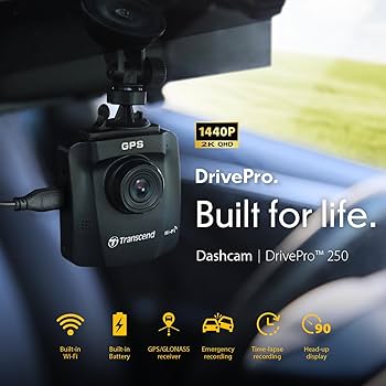 Transcend Dashcam DrivePro 250 64GB
